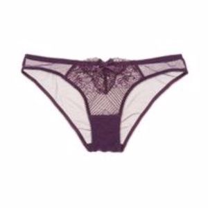 NWT L’Agent by AP Mia Mesh Lace Brief Panty Raisin